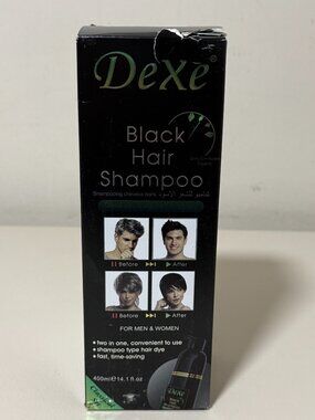 Dexe Black Hair Shampoo 400 ML Instant Hair Blackening Dye